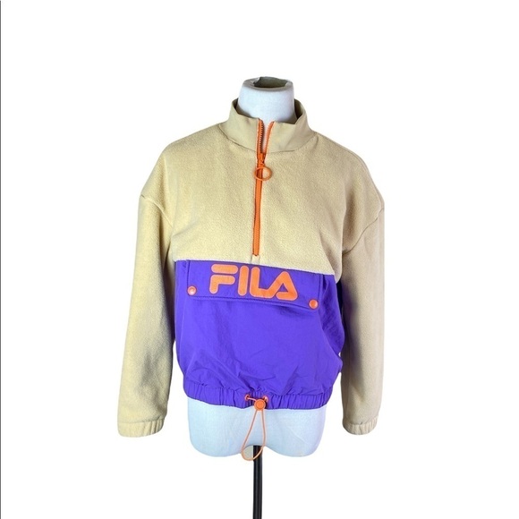 Women’s FILA Urban Outfitters Orange Purple Pullover - Picture 1 of 8
